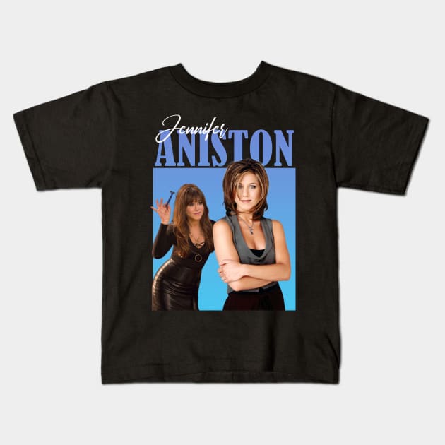 Jennifer Aniston Vintage 90s Design Kids T-Shirt by T-shirt Therapy